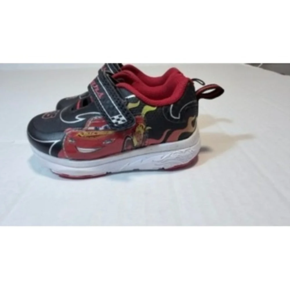 Disney Pixar Cars Lightning McQueen Toddler Sneakers Black Red 40956 Size 5